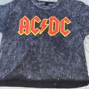 Acdc cropped tee